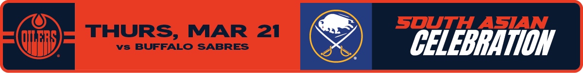 Home Game 34 - Edmonton Oilers vs.  Buffalo Sabres, March 21, Alternate Jersey