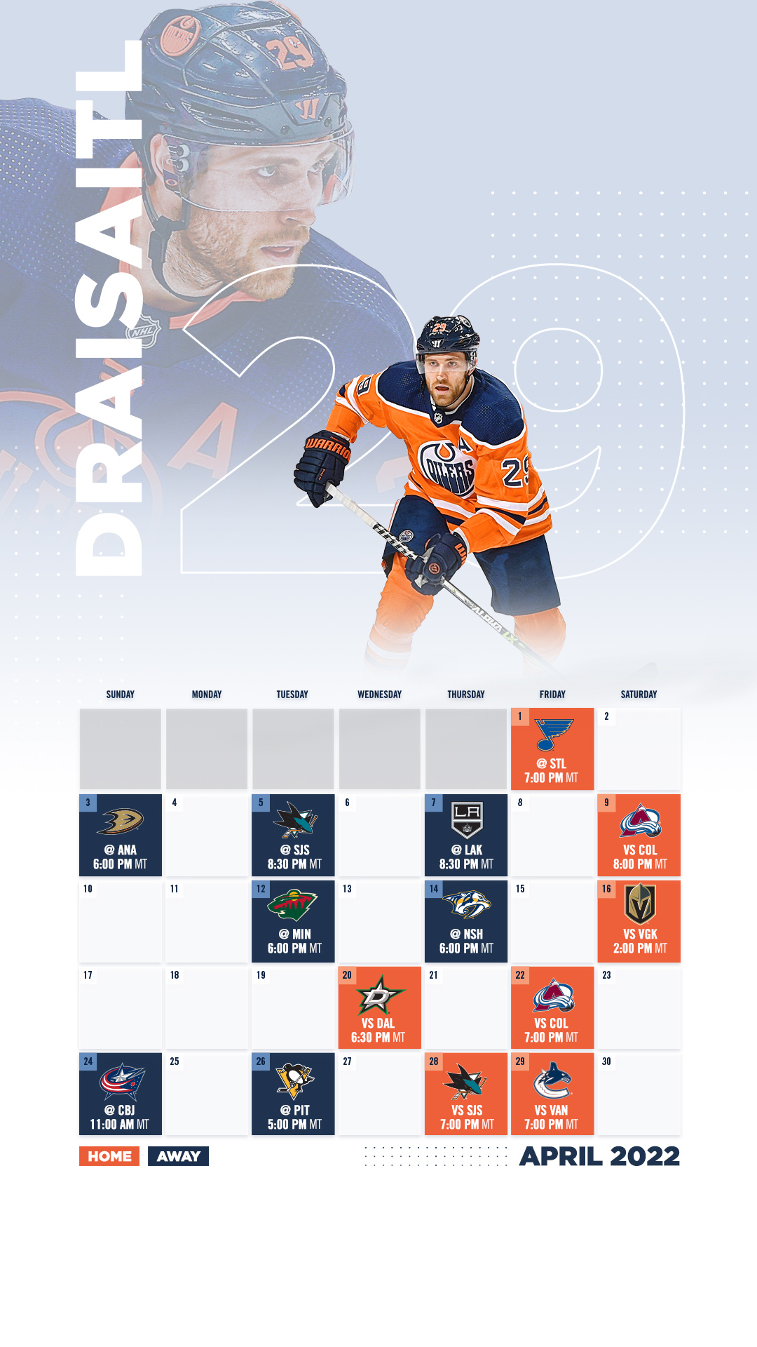 oilers schedule 2020